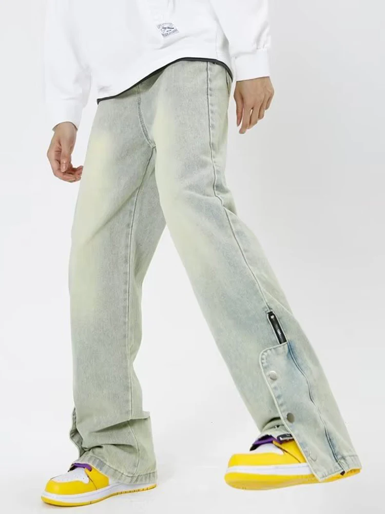 Retro Pants Men's Baggy Jeans Street Clothing and Casual Fashion Long Pants Popular Design Men's Clothing Mens Pants Denim