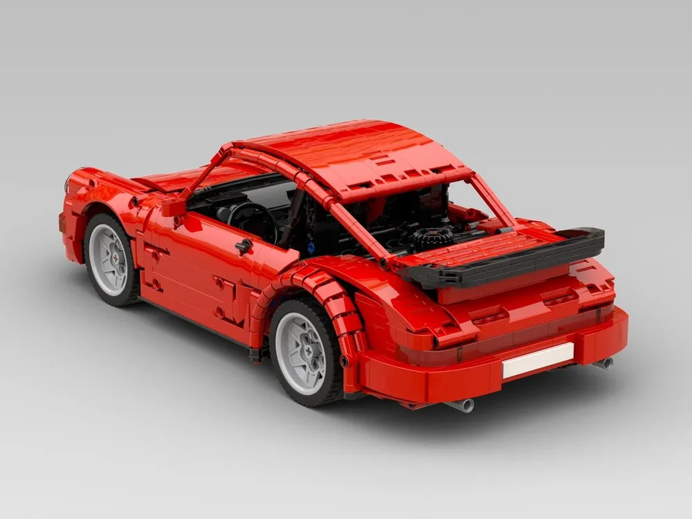 Фото MOC-239017 Крутая модель гоночного автомобиля 964 Turbo (1:12) красного цвета, 1440 деталей, развивающая игрушка для детей, подарок на день рождения для мальчиков №3