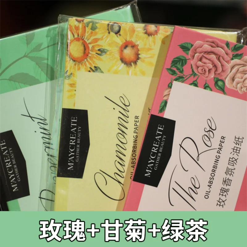 

100-300pcs/lot Green Tea Oil Control Wipes Absorbing Sheet Oily Paper Facial Oil Blotting Sheet Paper Face Cleansing Makeup Tool