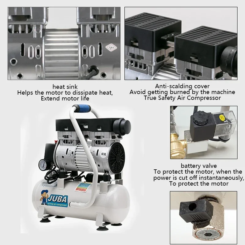 Воздушный насос воздушный компрессор деревообработка 40 л/мин 550 Вт/600 Вт/800 Вт