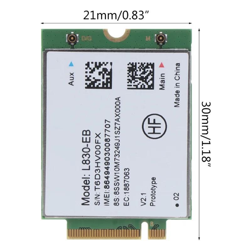 L830-4G модуль Wi-Fi карты для X280 T480 T580 P52S L480 L580 T490 T590 P53S T490S X390 L490 L590 01AX761