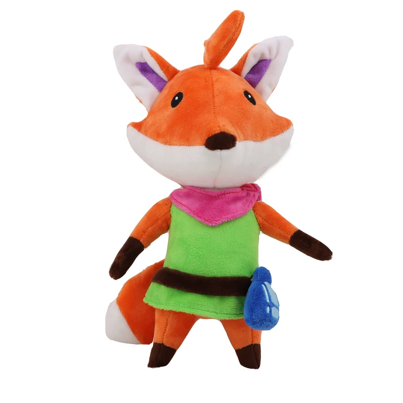 Brave Fox Plush Toy TUNIC Game Figures Soft Plush Pillow Stuffed Animal Dolls for Children Boys
