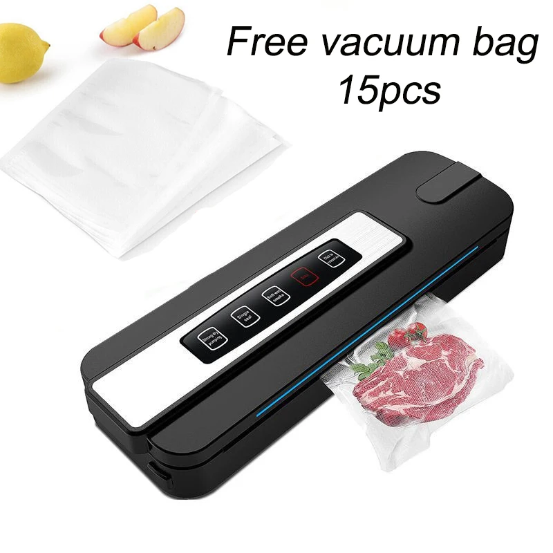 

ANYUFA Best Food Vacuum Sealer 220V/110V Automatic Commercial Household Food Vacuum Sealer Packaging Machine Include 15Pcs Bags