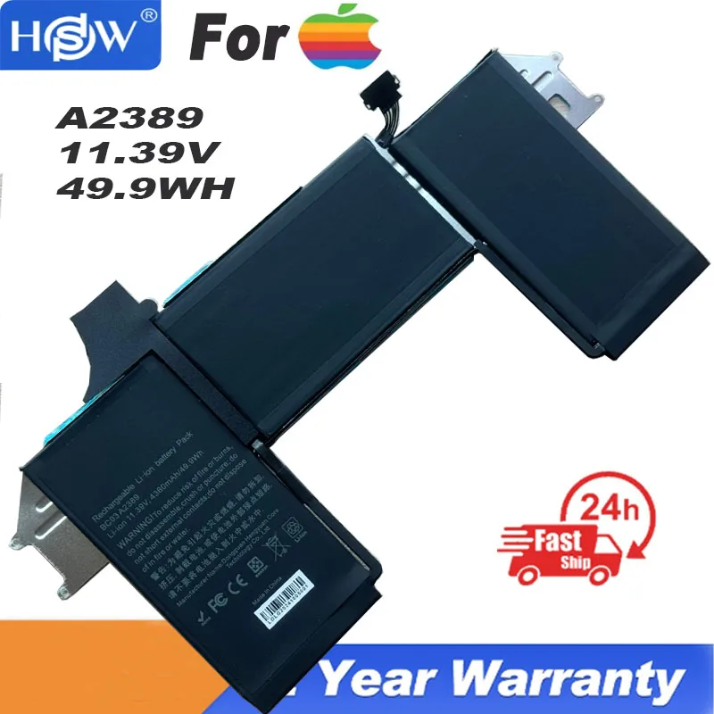 Аккумулятор 11 39 в 2020 Втч для Apple MacBook Air 13 &quotA2337 A2389 EMC3598 EMC3302 MGN53LL/A MGN83LL/A MGN63LL/A MGN93LL/A
