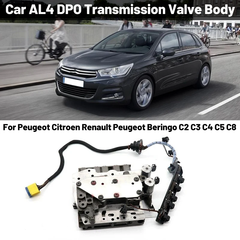 

Car AL4 DPO Transmission Valve Body For Peugeot Citroen Renault Peugeot Beringo C2 C3 C4 C5 C8 Lancia Phedra Kia Nissan