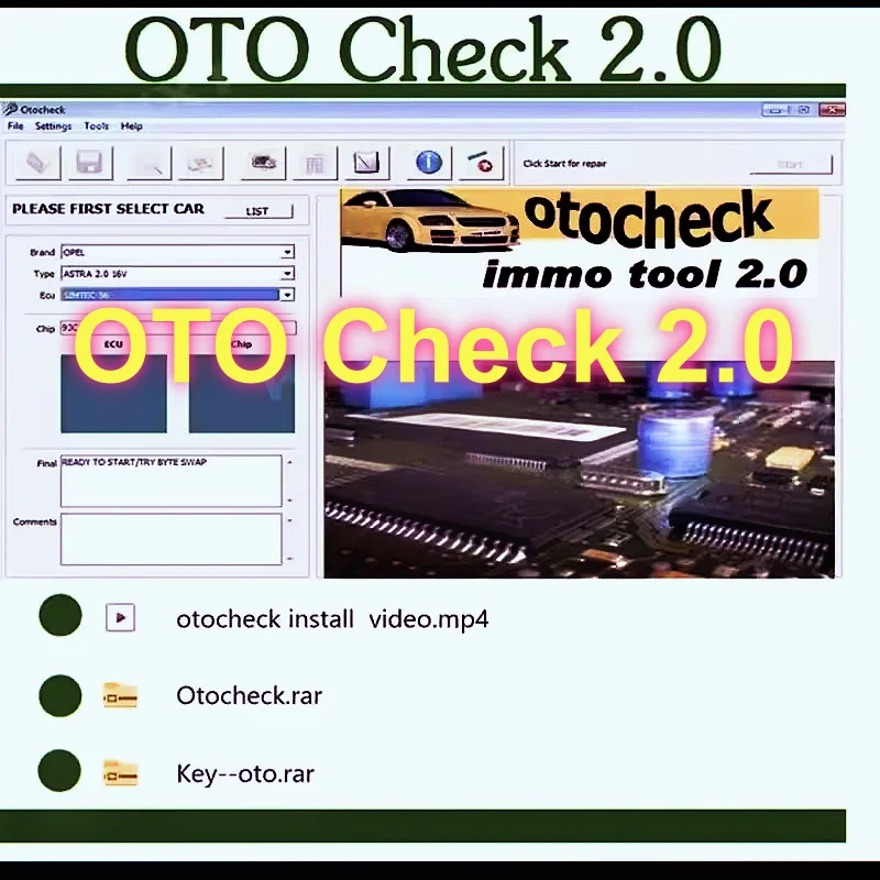 Фото Новое программное обеспечение Immo Otochecker 2.0, программное обеспечение для ремонта противоугонной системы подходит для французских оригинальных автомобилей OtoCheck Immo Tool v2.0 №1
