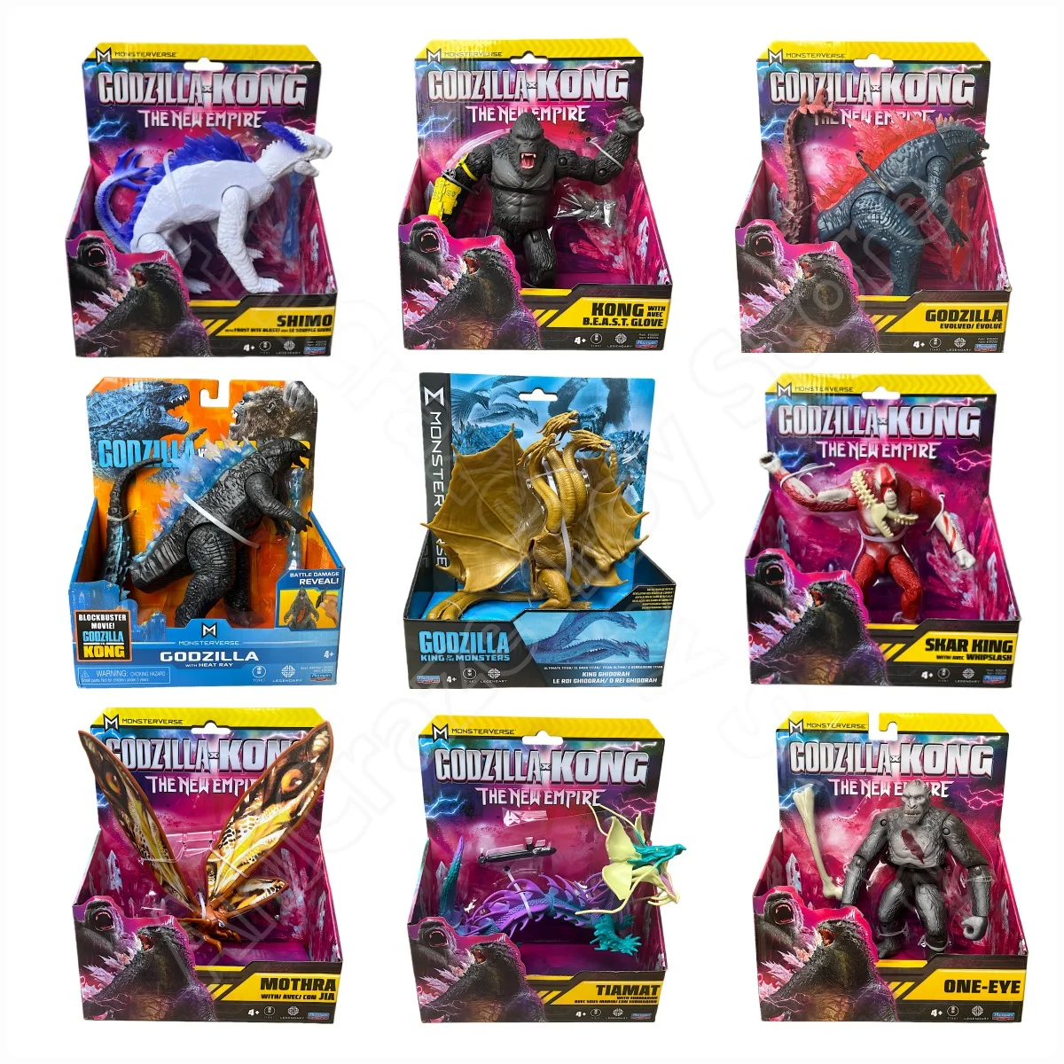 Фото Фигурка Godzilla Vs Kong Ghidorah, изысканная базовая серия Kong, новая империя Godzilla Evolved, подвижные суставы, детская игрушка в подарок №1