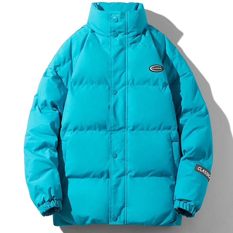 Men's Women's Jacket Stand Collar mens Parka Winter New Thick and Warm Jackets Fashionable leisure coat Bread clothes coats 8387