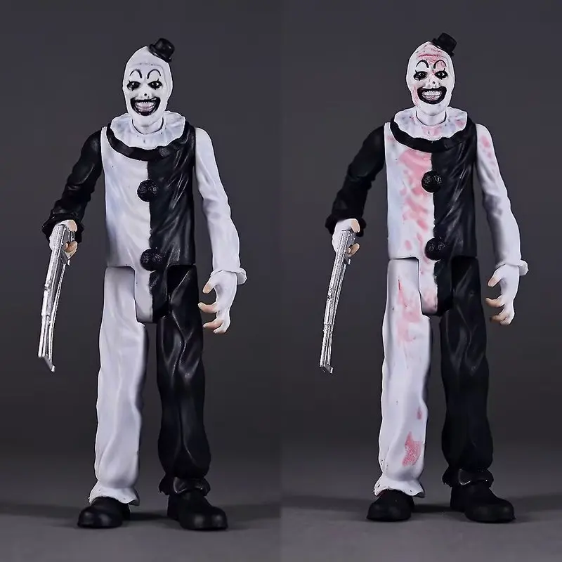 Фото Фигурка-модель клоуна Арта из фильма ужасов Terrifier с эффектом изменения цвета, в коробке, для коллекционирования и декора, для фанатов хоррор-фильмов №4