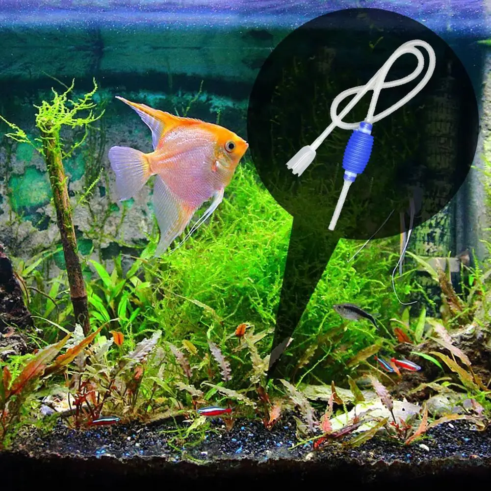 Аквариумный очиститель воды ручной для аквариума с фильтром в сетку аксессуары