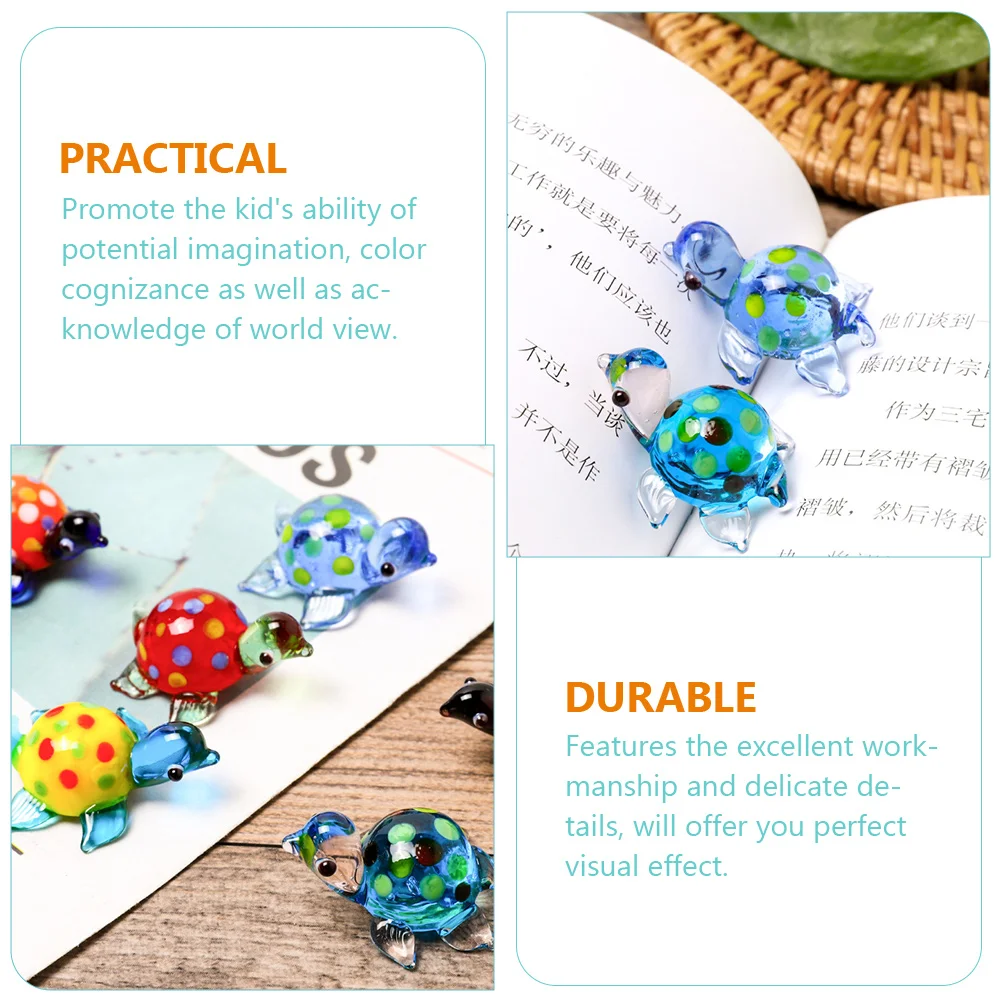 Стеклянная фигурка черепахи морское животное коллекционный декор коллекционные