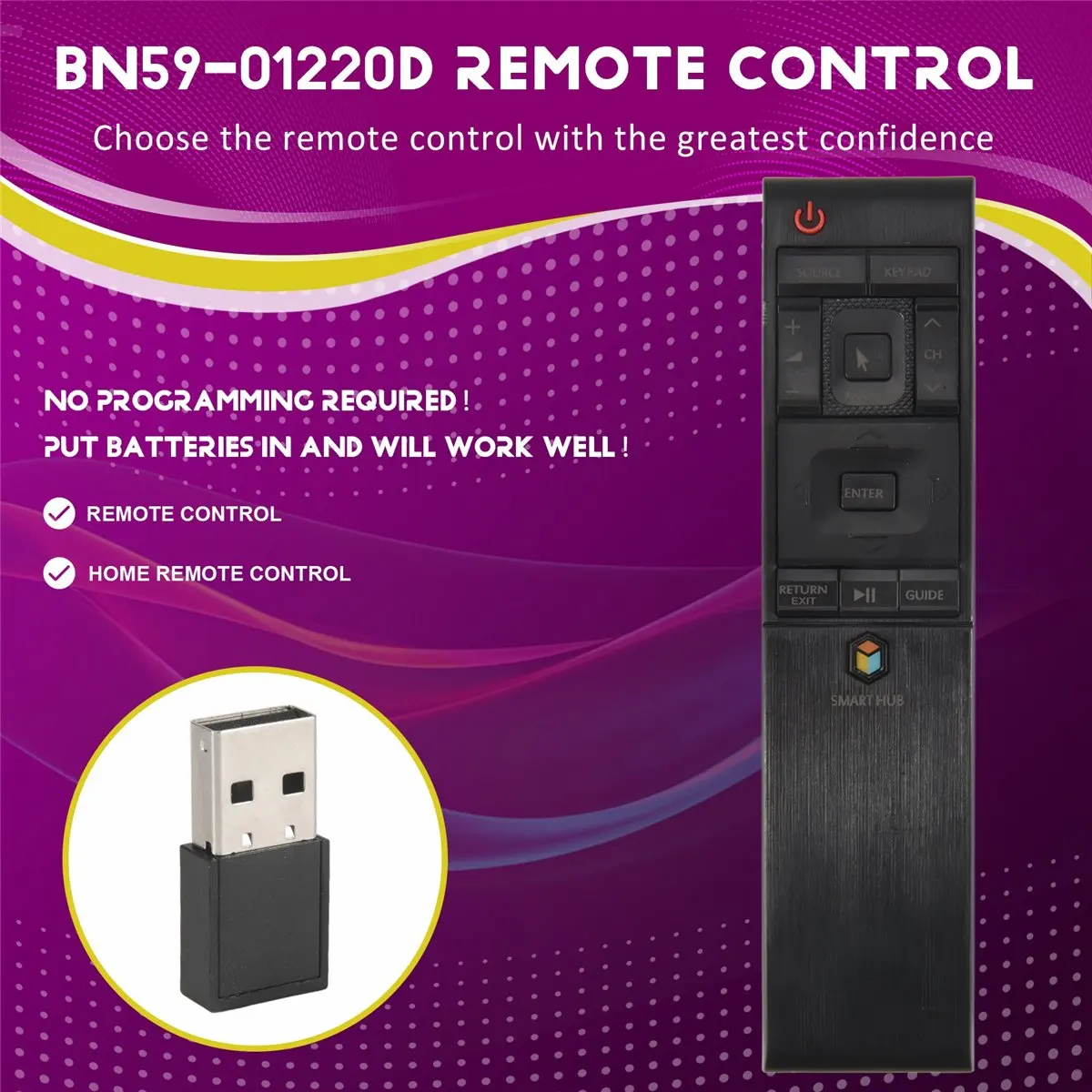 Фото Y23A BN59-01220D Пульт дистанционного управления для телевизоров Samsung BN59-01221B BN59-01220A BN59-01221J BN59-01220E, замена пульта ДУ №4