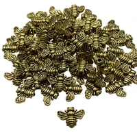 1014mm alloy bee spacer beads beaded bracelet necklace earrings tibetan silver gold diy amulet supplies accessories wholesale