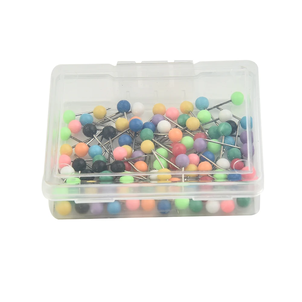 

100pcs/Box Rig Safe Spare Pins Carp Fishing Plastic Round Head Big PinRound Head Fishing Line Winder Thumbtack Accessories