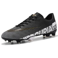 size 35 45 mens football boots high ankle cleats teenager breathable sneakers grass training fg tf kids antiskid soccer shoes