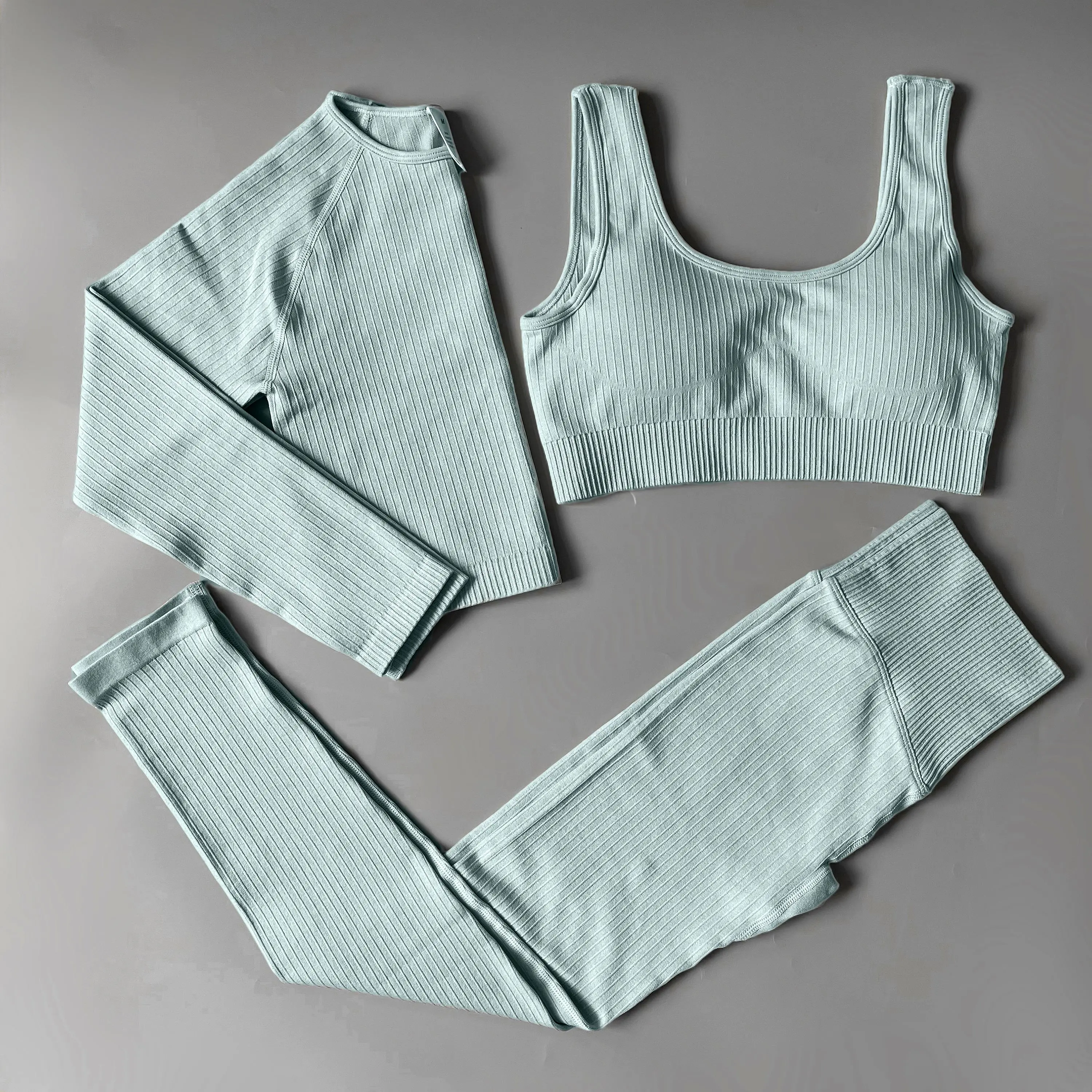 

2 Piece Set Workout Clothes for Women Sports Bra and Leggings Set Sports Wear for Women Gym Clothing Athletic Yoga Set