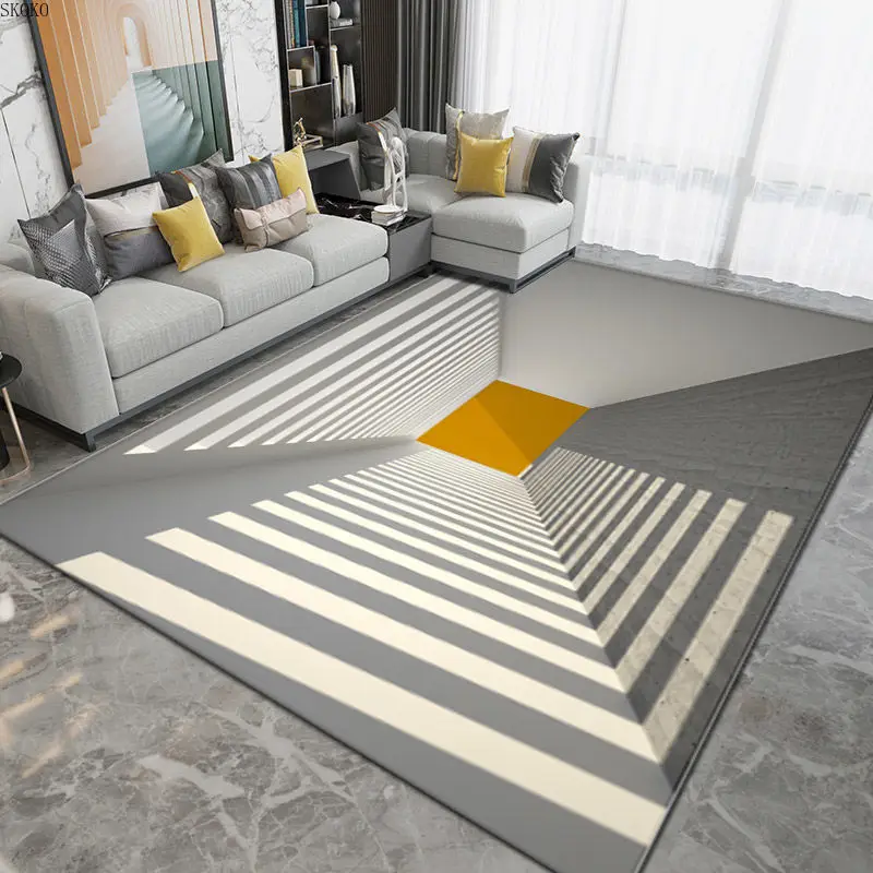 

New Chinese-Style Carpet Bedroom Bedside Carpet Nordic Modern Minimalist Living Room Carpet Balcony Decoration Carpet Home