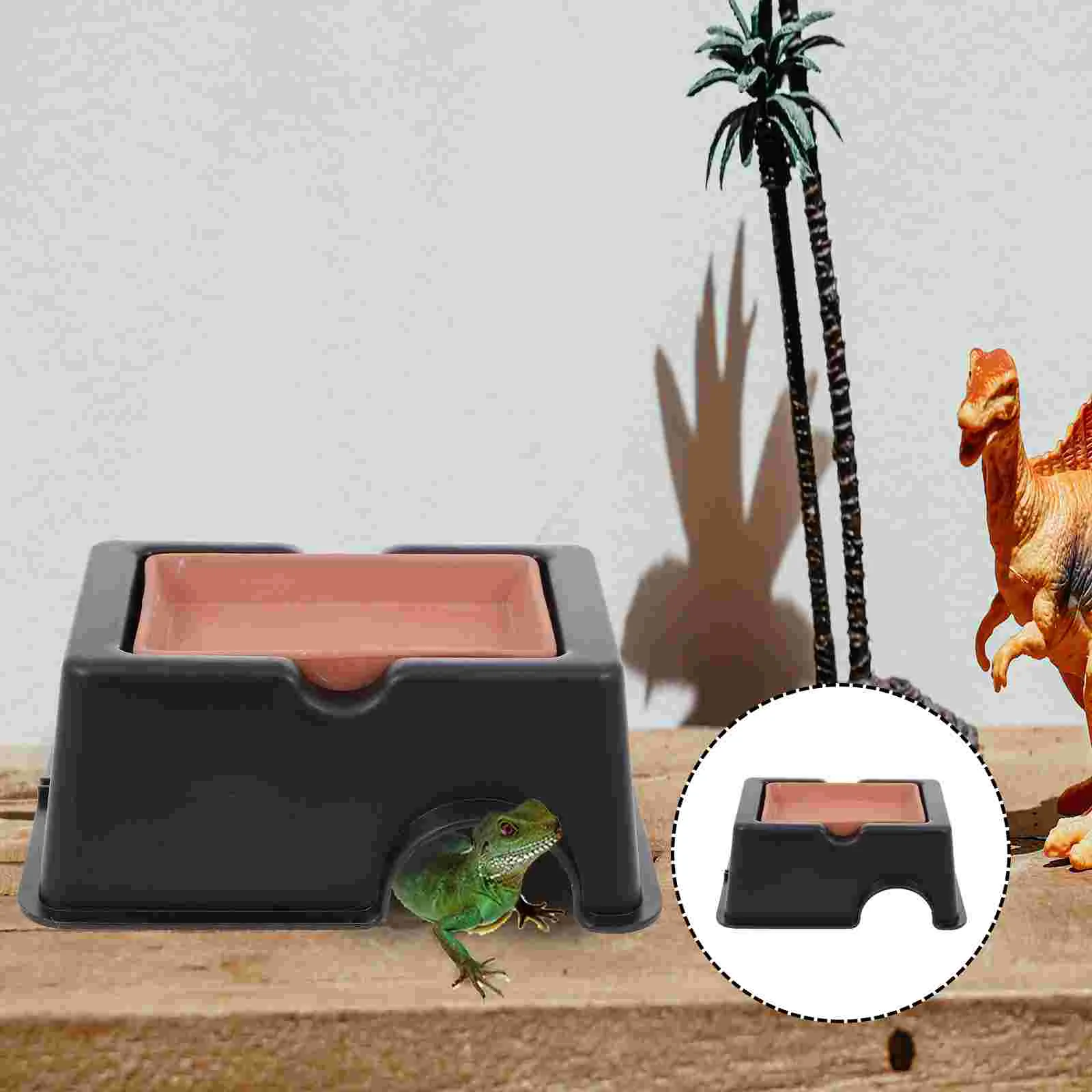 

1 Set of Plastic Small Cave Toys for Reptiles Pet Houses Plastic Reptiles Cave Toys