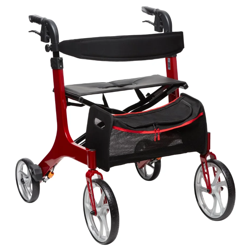 

FODRK Equate Premium Lightweight Aluminum Frame Rolling Walker, Tall Height