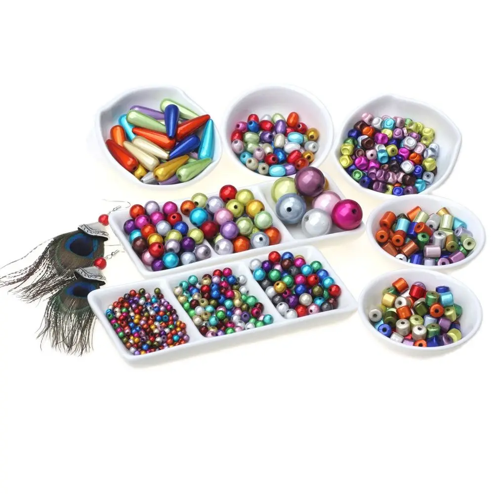 Various Styles 4/6/8/10mm Mixed Color 3D Illusion Miracle Beads Acrylic Spacer Fantasy DIY Necklace Bracelet Jewelry Making - купить по