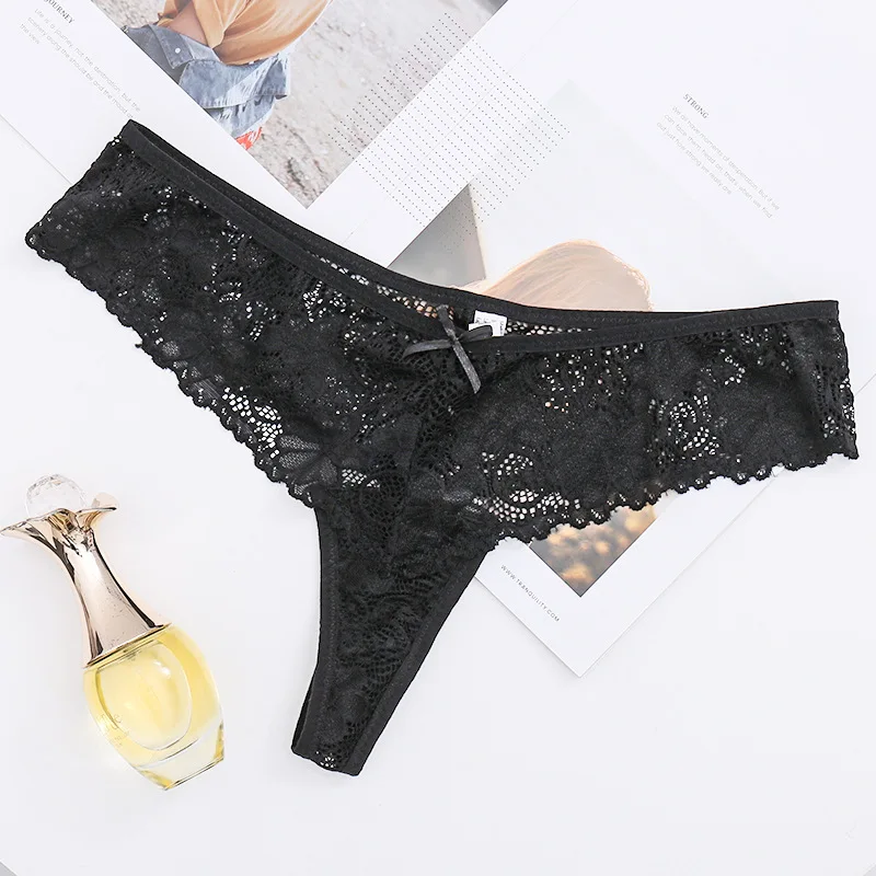 

Lace hot transparent ultra-thin lady's sexy low-rise cutout panties girls thong cotton crotch women underwear thongs women sexy