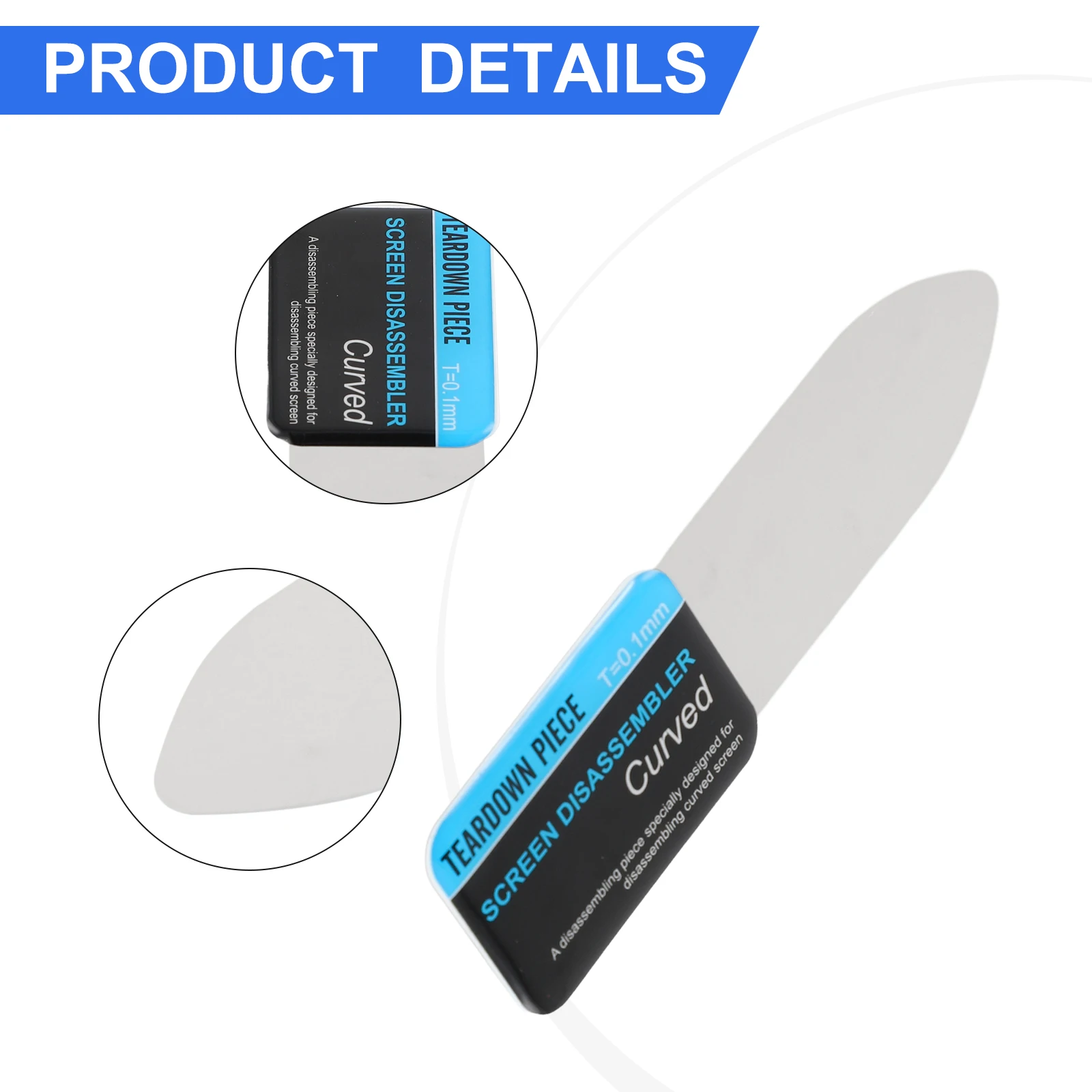 Цельный мобильный телефон изогнутый ЖК-экран Spudger открывалка для экрана стальной