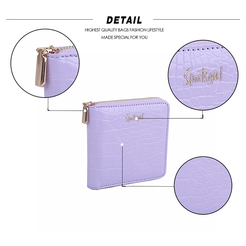 Стильный Фиолетовый фотомагнитный элегантный держатель для карт