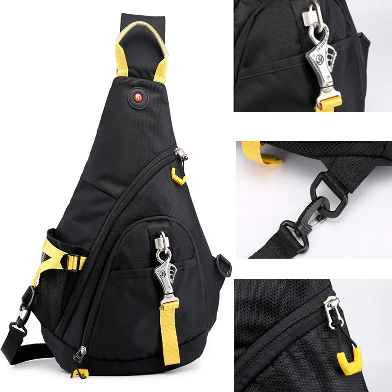 

Crossbody Female Women Sling Chest Bag For Bag Pack Male Messenger Shoulder Waterproof Nylon Men's Multifunction Travel
