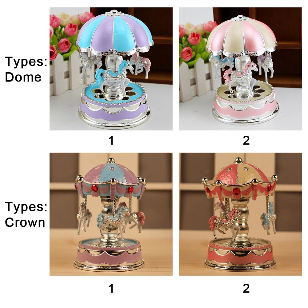 Светодиодный ная карусель свадебная музыкальная шкатулка игрушка для вечеринки