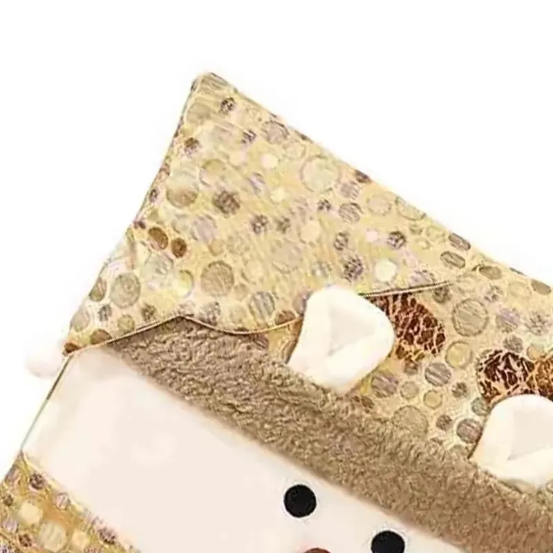 Рождественские чехлы на спинку стула Искусственный/Снеговик/Лось обеденная