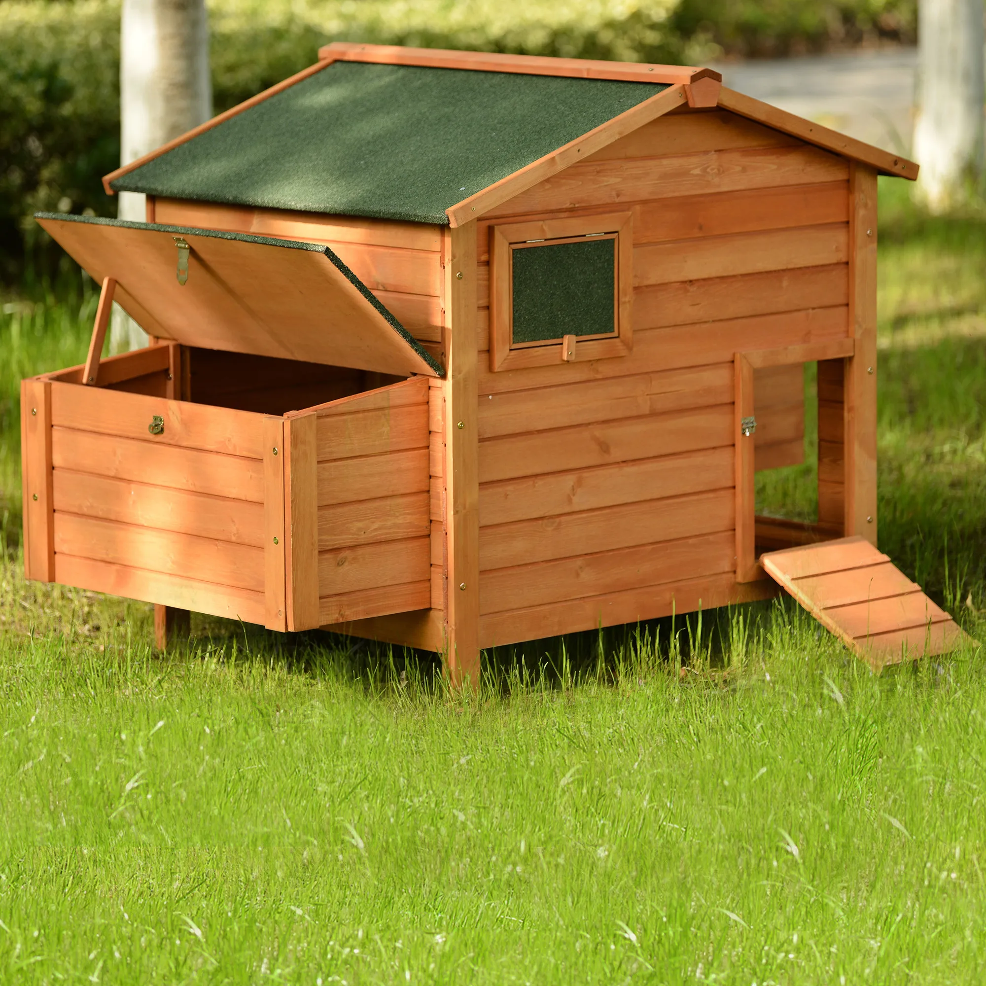 Деревянная курятница для 2-3 цыплят стандартная игрушка кролика со съемным лотком