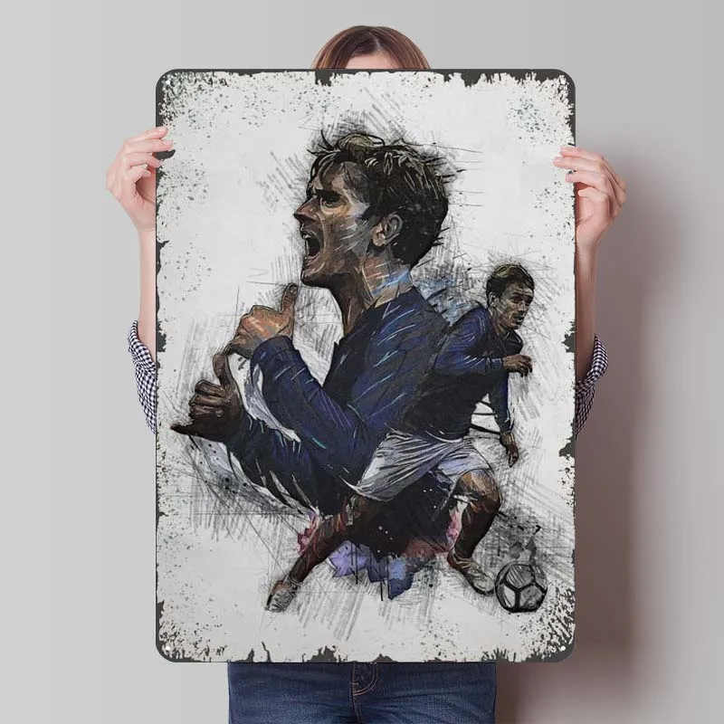 Antoine Metal Signs Sports Poster Fall Decoration Living Room High Quality Tinplate Sign for Wall Art Corner Coffee