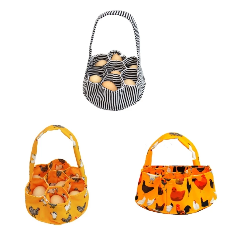 

Portable Eggs Basket Canvas Material Suitable for Family Farms and Garden Farms Drop shipping