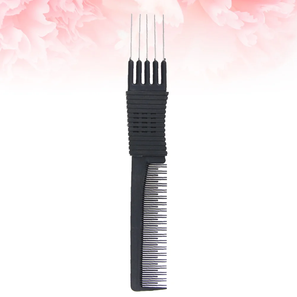 

1pc Professional Comb High Temperature Resistance ABS Five-needle Anti-static Comb Hairdressing Comb Hair Comb for Barber Shop