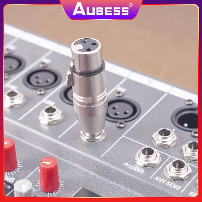 

Adapter Close Contact And Good Single Pe Bag Packaging Xlr Connector Shield External Signal Interference Stereo Gold-plated Plug