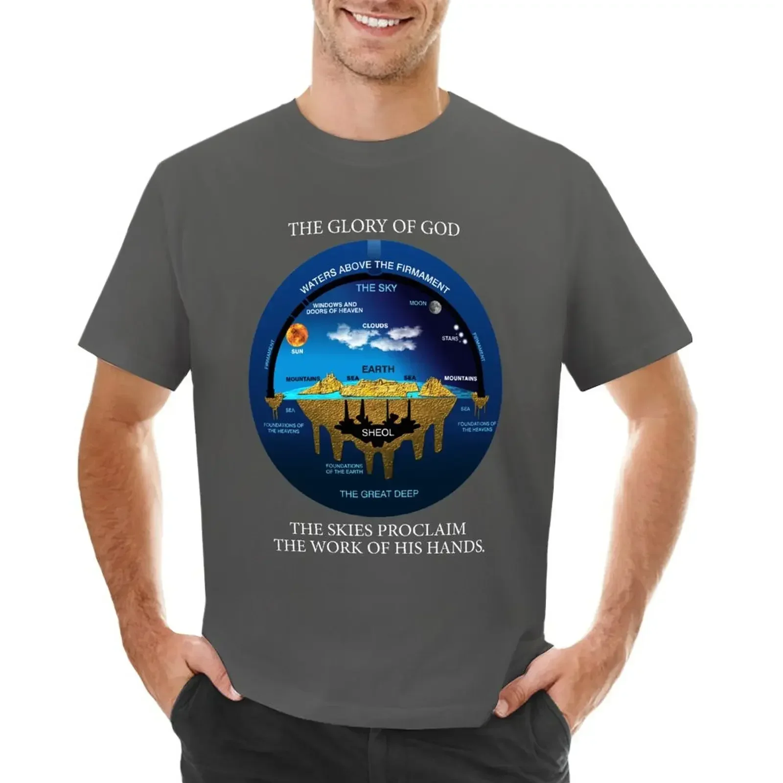 Библейский Псалом 19:1 анцеит иврит космология круглый вырез горячая Распродажа