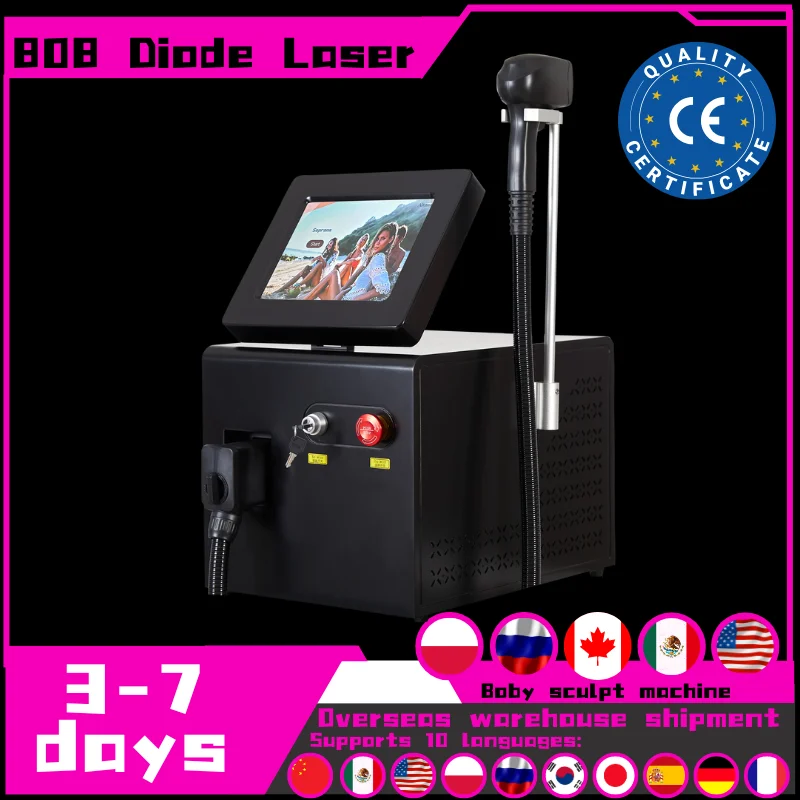 

2000W 808nm Diode L-aser Hair Removal Machine with CE TUV Professional 808nm/755/1064nm L-aser Epilator for Salon
