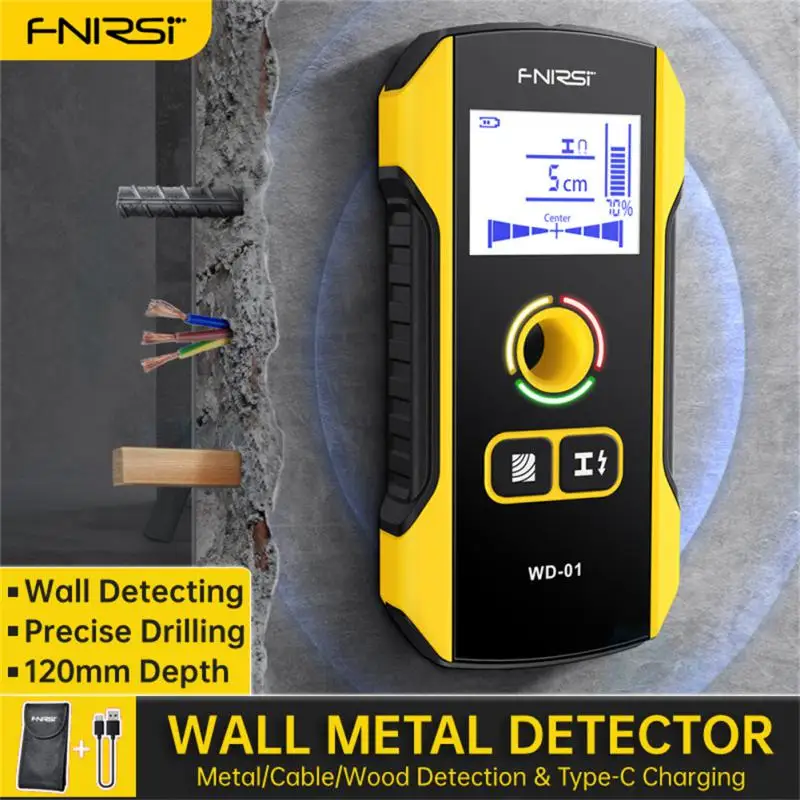 

FNIRSI WD-01 Wall Detector Scanner Metal/Cable/Wood Detection Finder LCD Backlit Wall AC Wood Stud Detect Wall Scanners