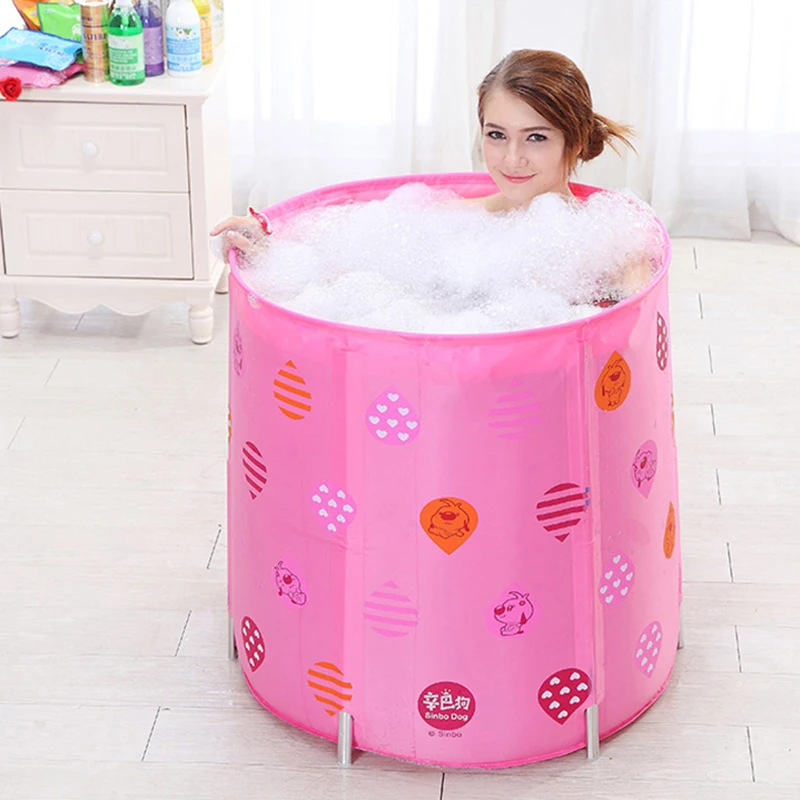 Складная Ванна утолщенная простая портативная детская Изолированная ванна для