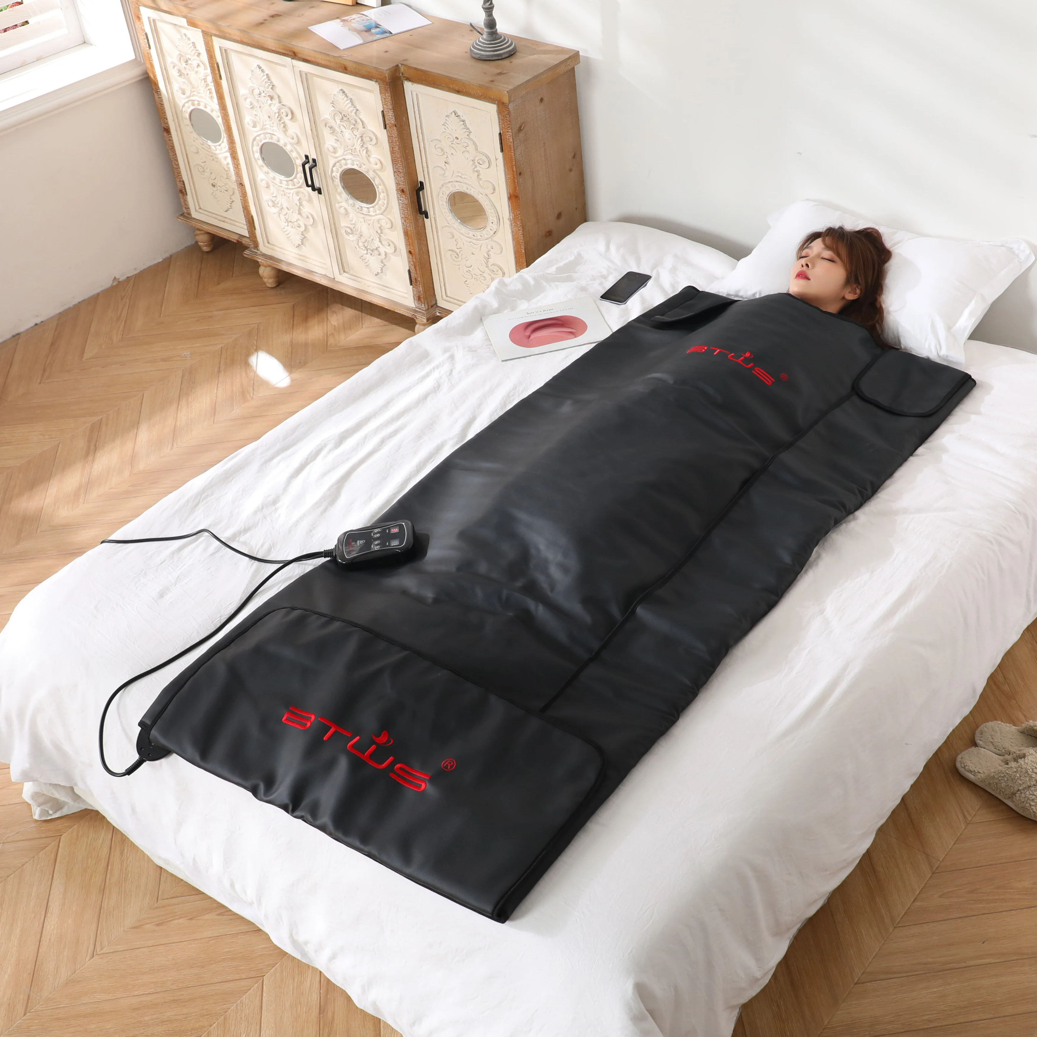 

Infrared Sauna Blanket For Home SPA Therapy, FIR Heating Sauna Blanket For Detox And Slimming For Beauty Salon