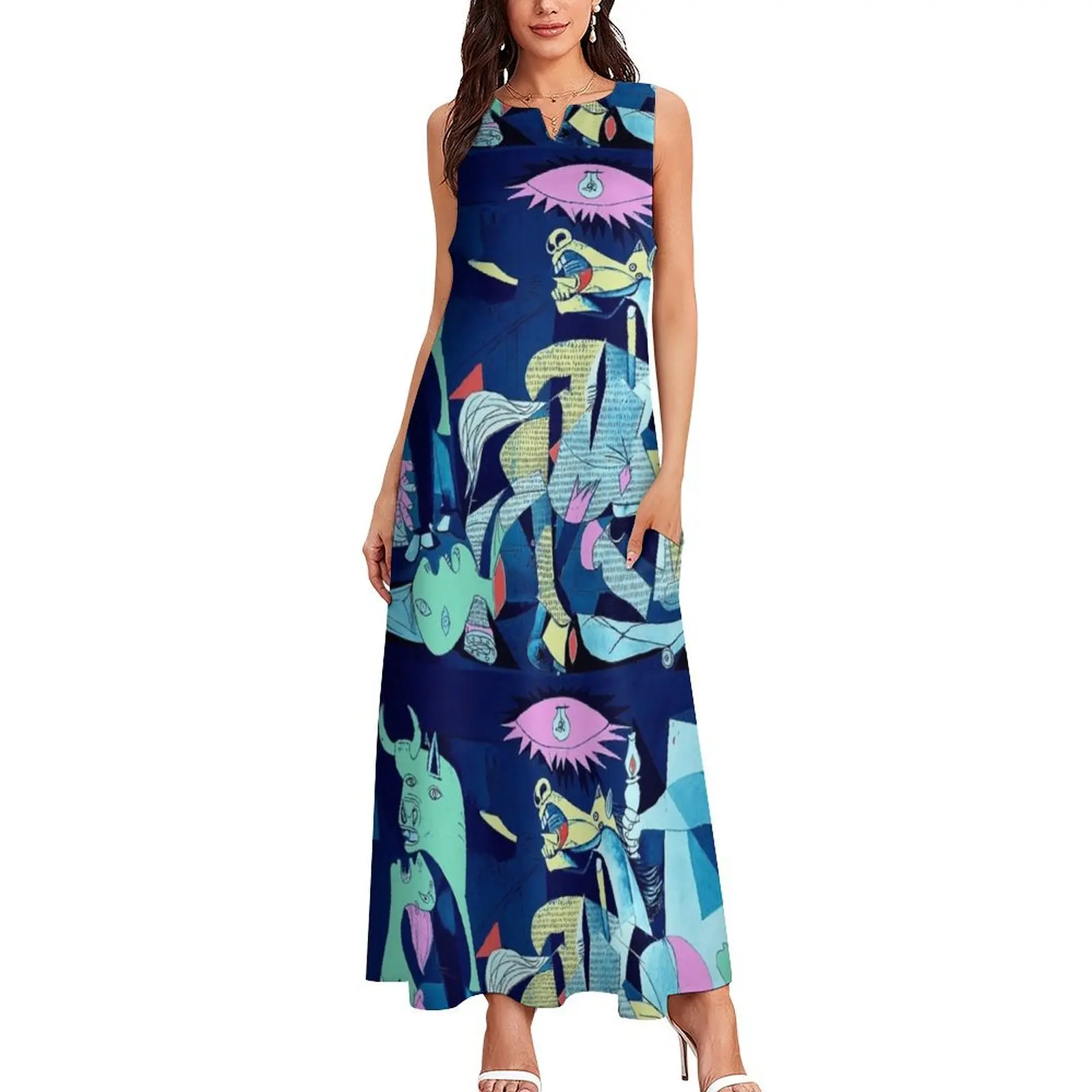 Длинное платье GUERNICA POP роскошное женское вечернее 2024