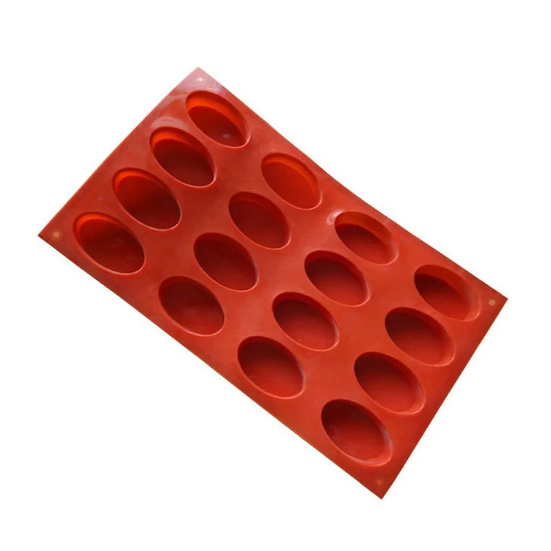 Силиконовая форма для мыла овальной формы с 16 отверстиями шоколада глины из