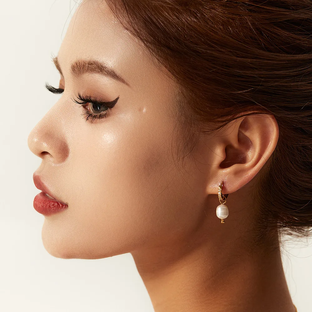 Серьги-кольца Huggies женские из нержавеющей стали ювелирные украшения со съемным