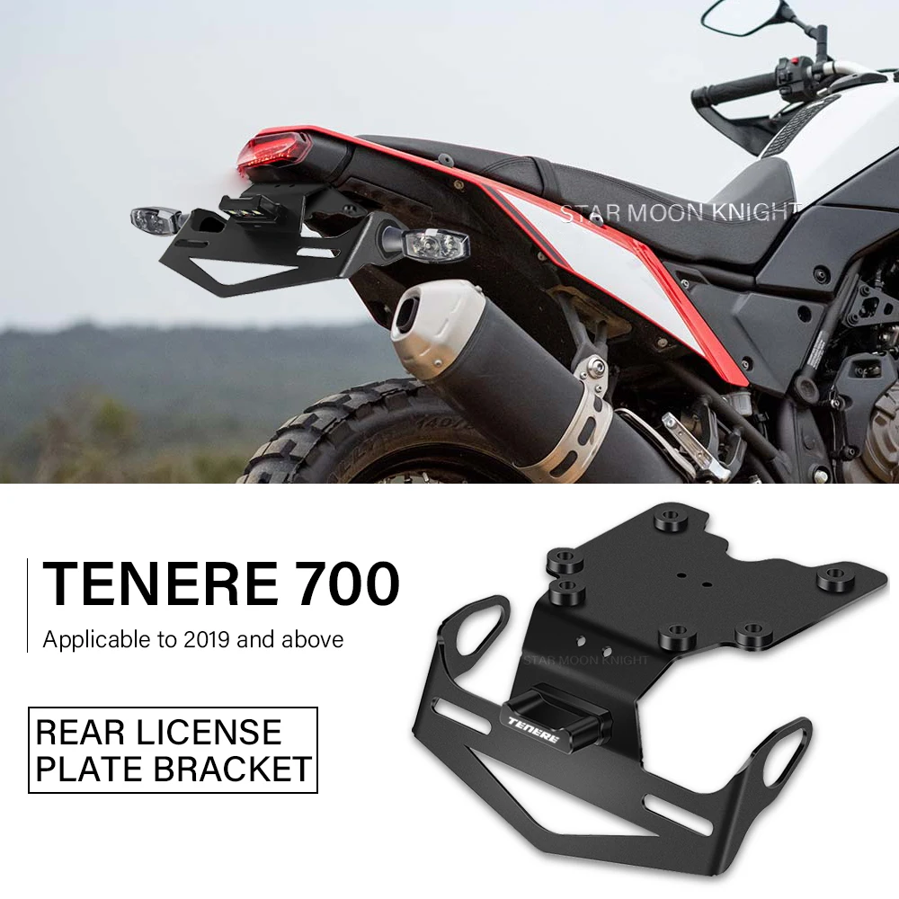 

Rear License Plate Holder Bracket For Yamaha Tenere 700 Tenere700 T700 XTZ 700 2019 2022 Motorcycle Tail Tidy Fender Eliminator