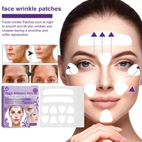 100pcs reusable silicone anti wrinkle face forehead cheek chin sticker face eye patches wrinkle removal face lifting beauty tool