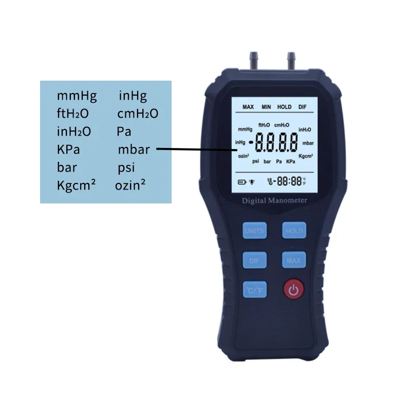 Цифровой манометр измеритель давления воздуха K30 комплект дифференциального