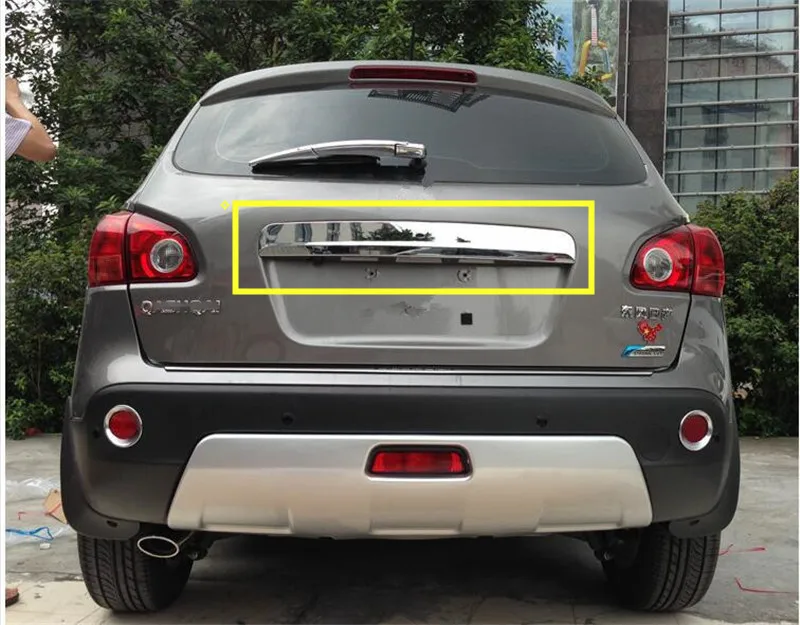 Аксессуары для NISSAN QASHQAI DUALIS 2007-2013 хромированная крышка багажника из АБС-пластика