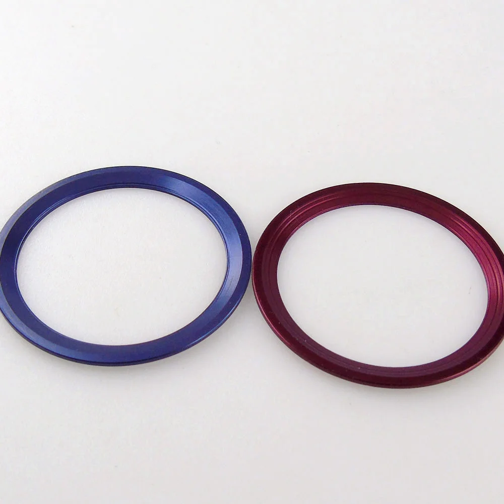 Slope 38mm*30.6mm Alloy Watch Bezel Insert Dark Blue Rainbow Ring for Diver SUB GMT Watch Case Mod Watch Accessories