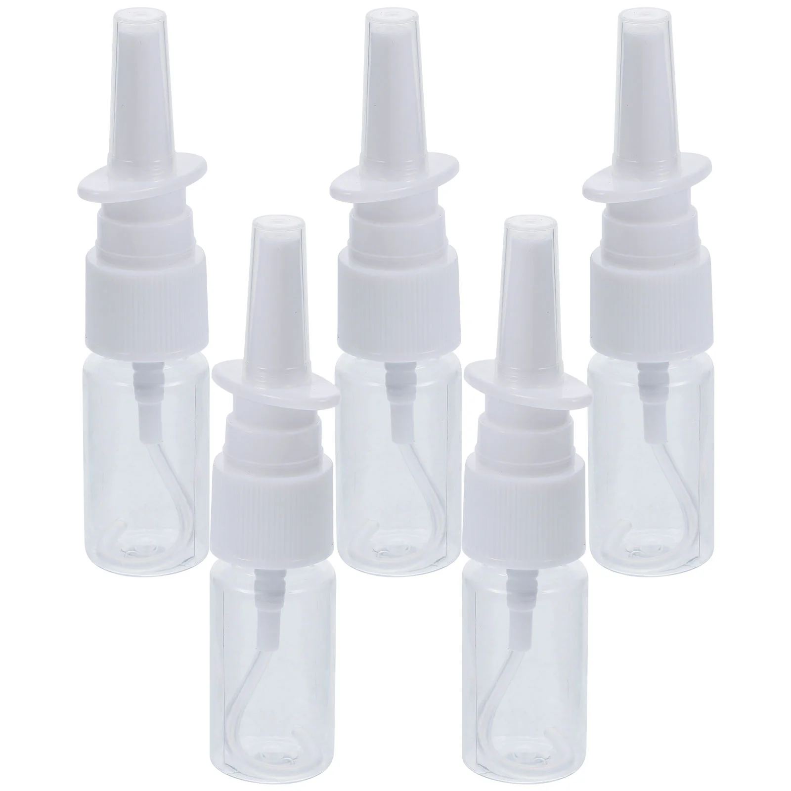 

5 10ml portable nasal sprayer bottle rhinitis refillable fine mist empty spray bottles ( 10ml transparent flat Packaging