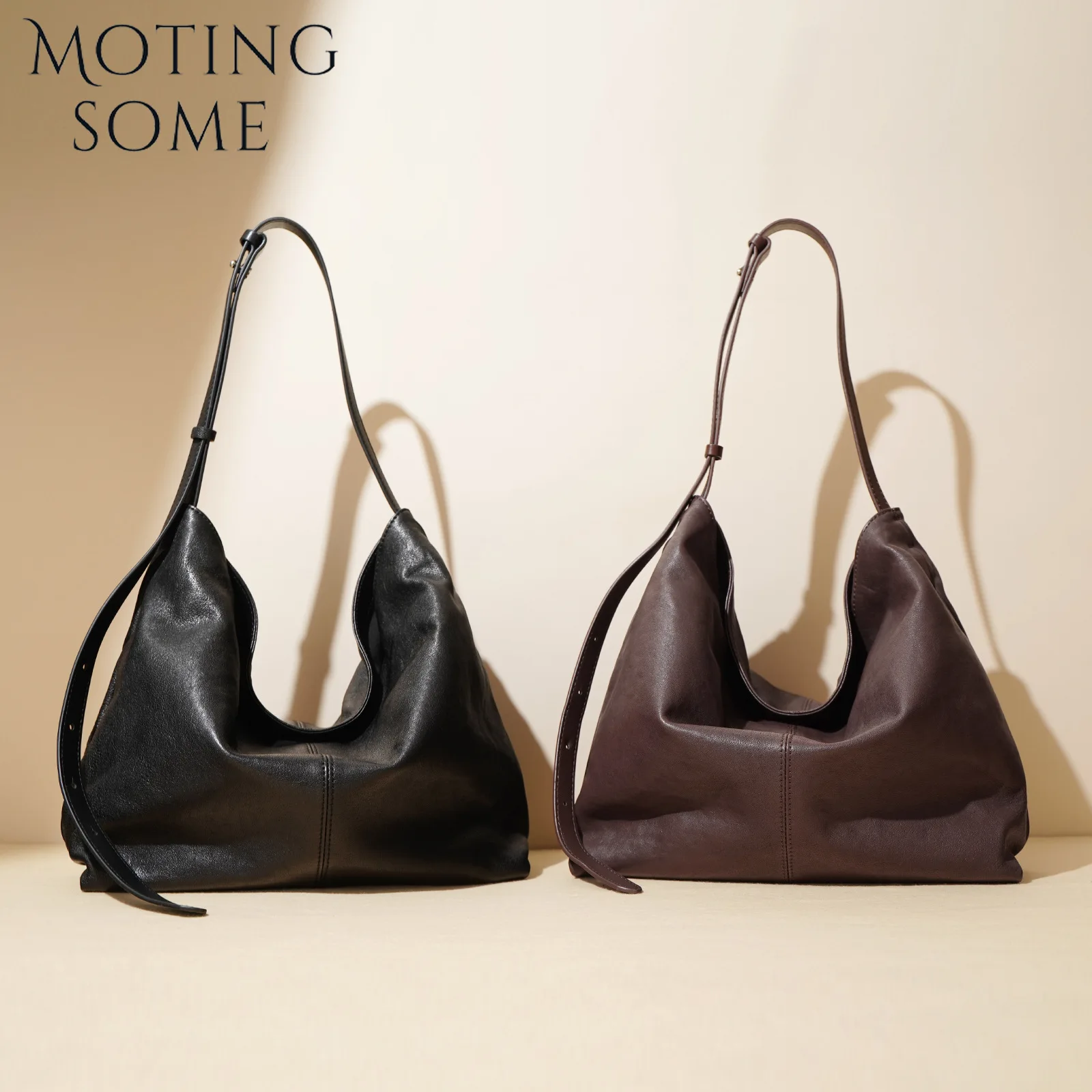 Motingsome женская сумка-хобо на плечо роскошная сумка-тоут из овечьей кожи в нишевом